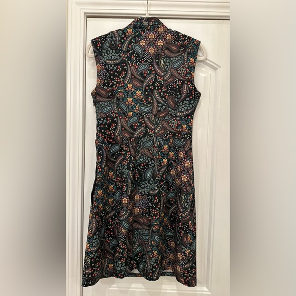 Athleta Dahlia Paisley Sleeveless Dress - 6 - Picture 10 of 13